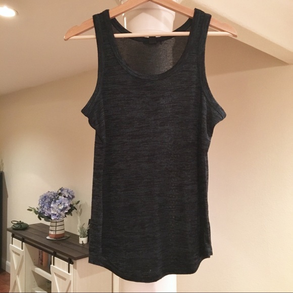 Green knit tank top - Picture 1 of 5